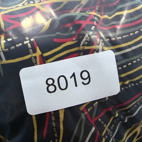 Womens Lorizoni Abstract Print Cropped Silk Jacket Zip 3/4 Sleeves Size S - Picture 8 of 9